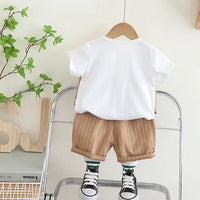 Eboo Stylish Boys’ Pinstripe Vest & Shorts Set – 3-Piece Formal Look
