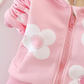 Eboo Winter Girl’s Baby Pink Floral Hoodie and Sweatpants Set