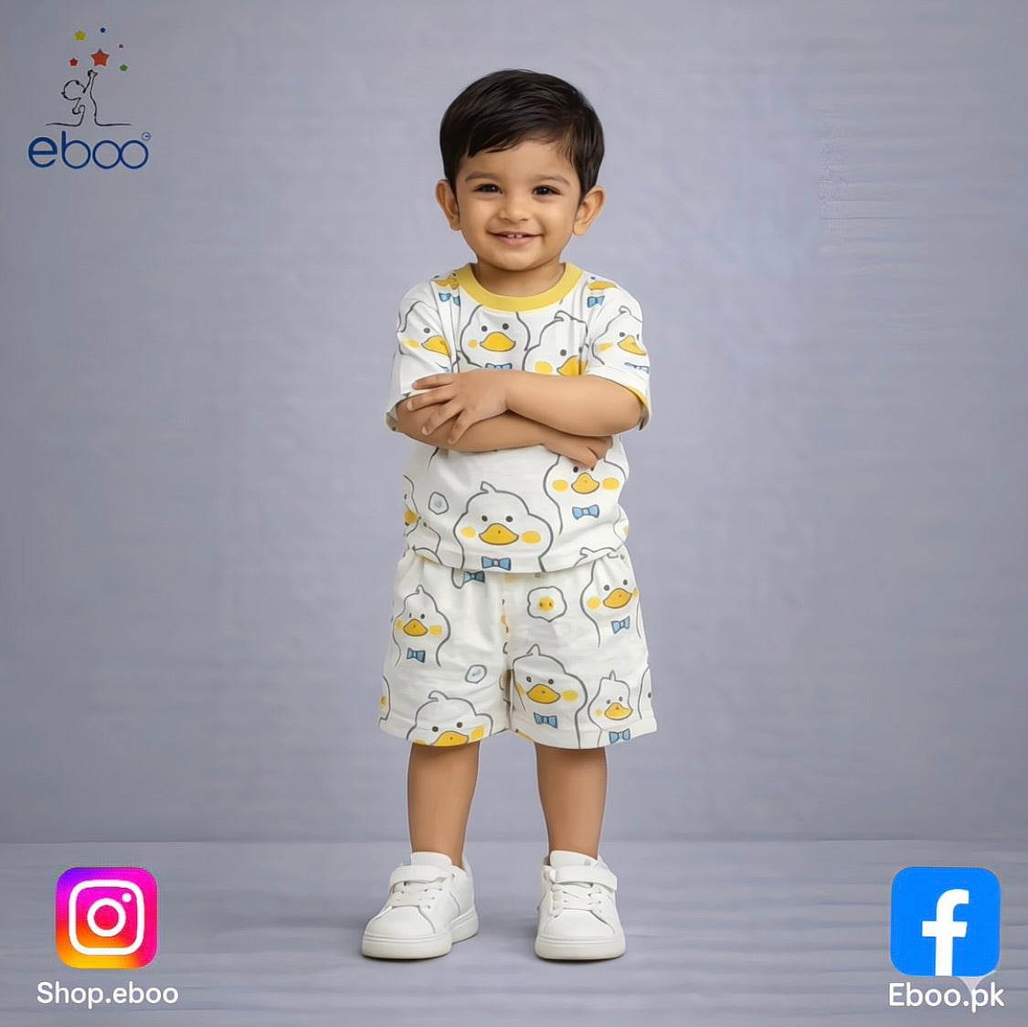 Eboo Boys Cute Duck Printed outfit set