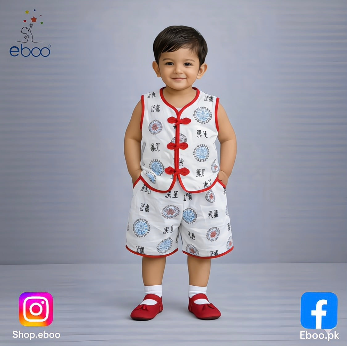 Chinese Traditional Baby Boy Clothes Set
