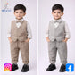 Eboo Boys Waistcoat with Striped Shirt and Trousers Set