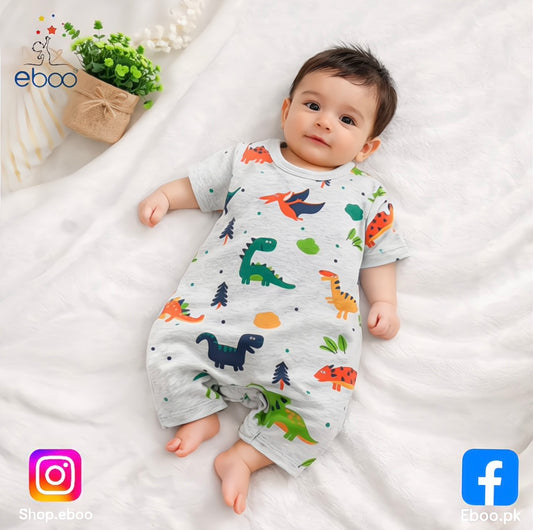 Eboo New Born Baby Animal Print Romper
