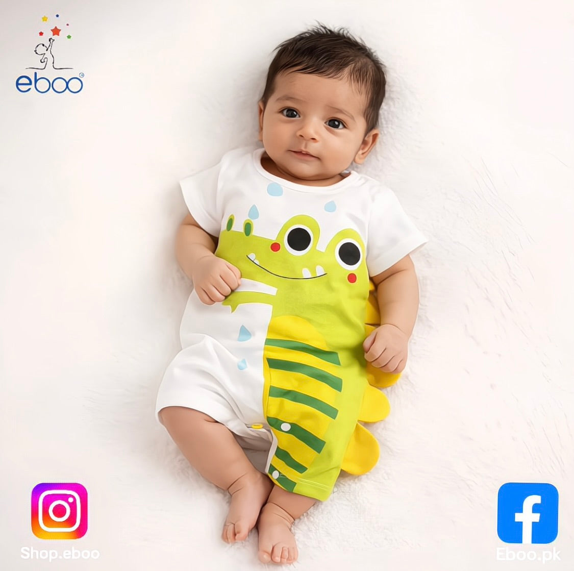 Eboo Cute Croc Comfortable Summer Romper