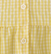 Eboo Baby Girls Sleeveless Heart Print Dress+Bag Set (YELLOW)