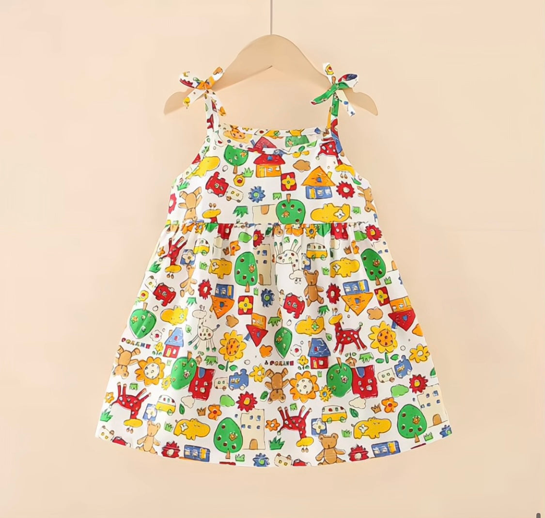 Eboo Flower Printed Girl Summer Dress
