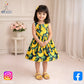 Eboo Banana Print Sleeveless Dress for Baby Girls