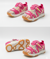 Eboo Rainbow Stripe Kids Sneakers with Velcro Strap