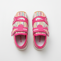 Eboo Rainbow Stripe Kids Sneakers with Velcro Strap