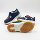Eboo Navy Blue Kids Sneakers with Velcro Strap & Smiley Design
