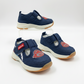 Eboo Navy Blue Kids Sneakers with Velcro Strap & Smiley Design