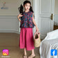 Eboo Stylish 2PCS Set Floral shirt and Soft Wide Leg Pant Outfit