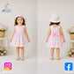 Eboo Baby Girl Summer Flower Printed Bowknot Dress (PINK).