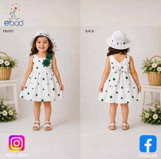 Eboo Summer Skirt with Hat Dress set  (GREEN).