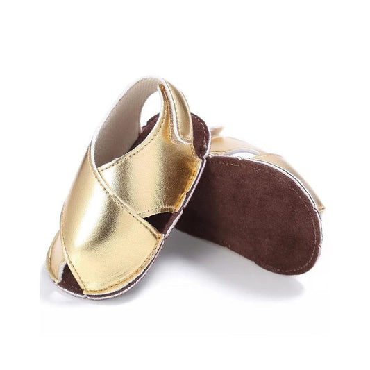 Eboo Gold T-Strap Baby Sandals