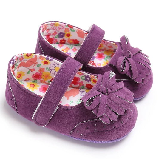Eboo Purple Fringe Baby Sandals