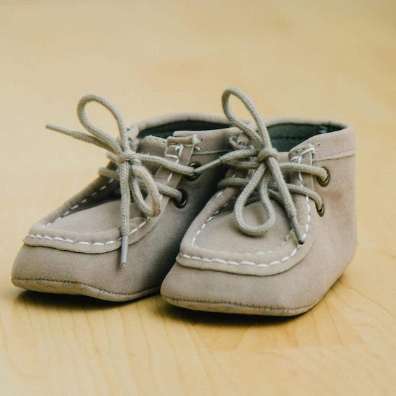 Eboo Lace-Up Faux Suede Baby Ankle Boots