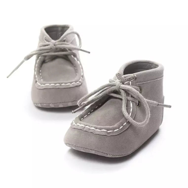 Eboo Lace-Up Faux Suede Baby Ankle Boots