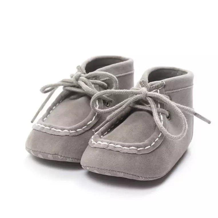 Eboo Lace-Up Faux Suede Baby Ankle Boots