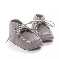 Eboo Lace-Up Faux Suede Baby Ankle Boots