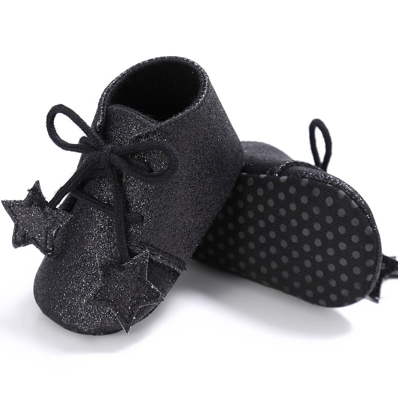 Eboo Baby's First Star Glitter Soft Sole Shoes