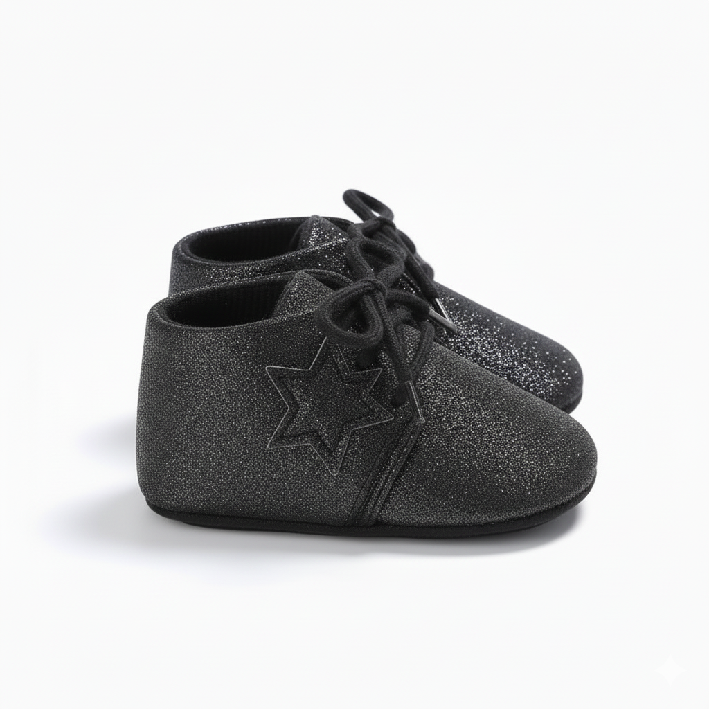 Eboo Baby's First Star Glitter Soft Sole Shoes