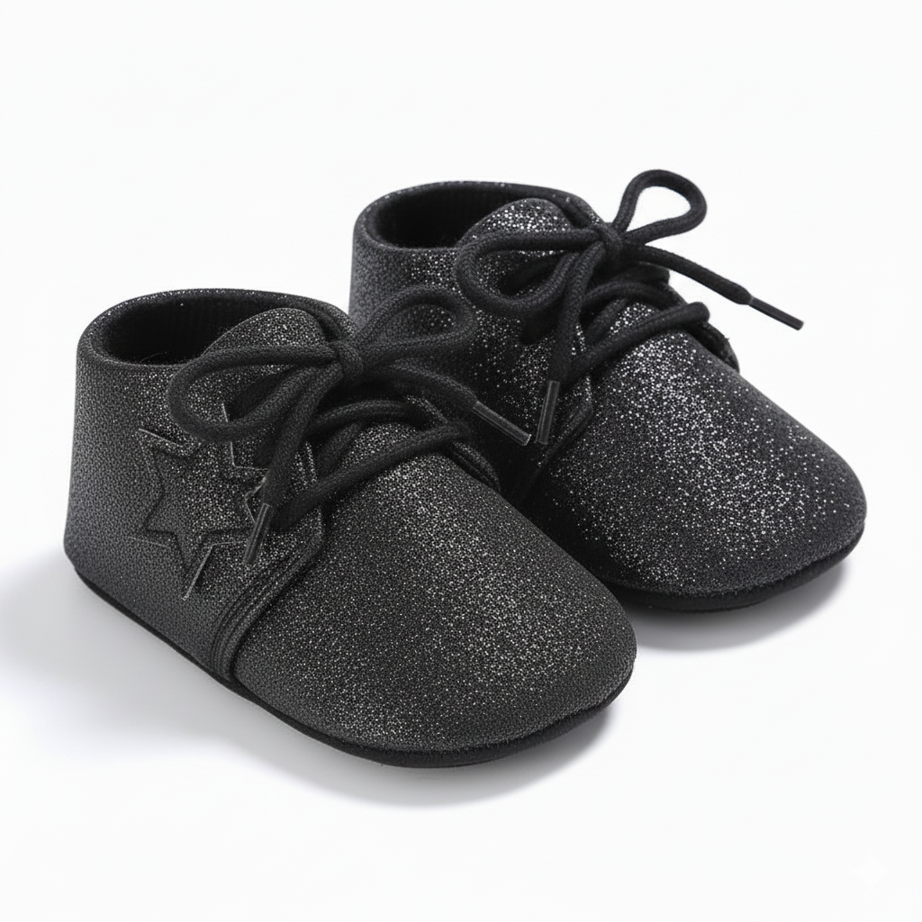 Eboo Baby's First Star Glitter Soft Sole Shoes