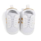 Eboo White & Gold Baby Sneakers