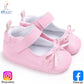 Eboo Infant Pink Bow Strap Crib Shoes