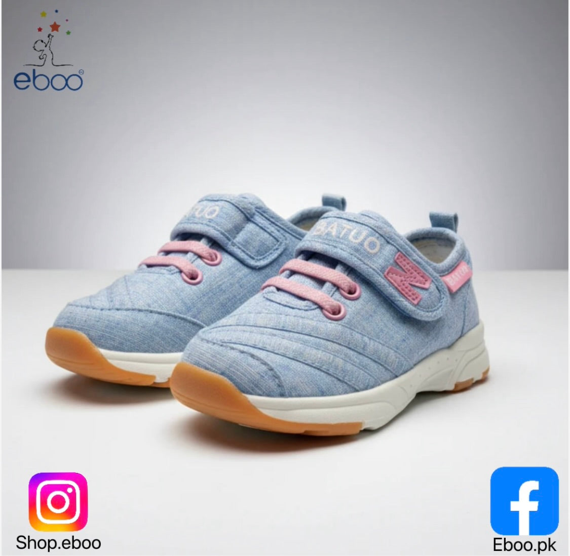 Eboo Little Kid Two-Tone Easy-Wear Sneakers