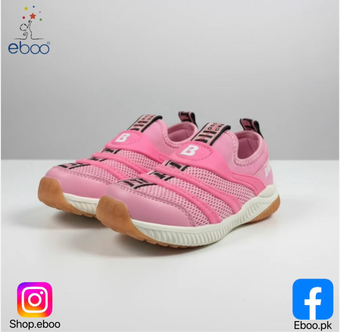 Eboo Little Kid Pink Mesh Athletic Shoes