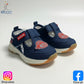 Eboo Navy Blue Kids Sneakers with Velcro Strap & Smiley Design