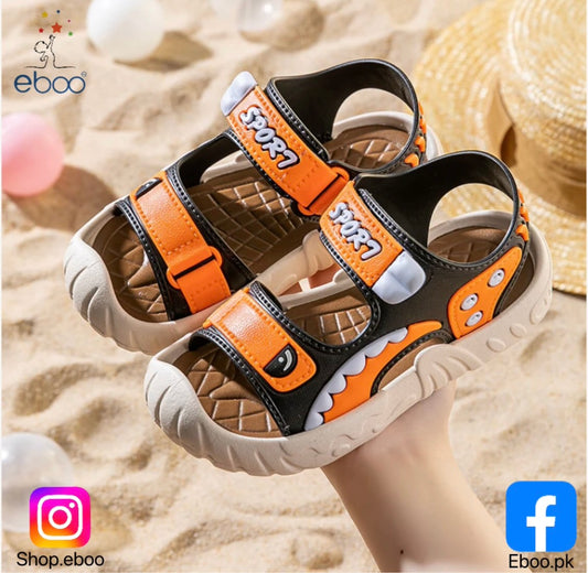 Eboo Kids' Flat Sandals, New Summer Fashion Boys Cartoon