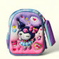 Eboo Cute Cartoon Girls 3D School Backpack with Pencil Case