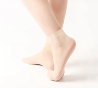 Eboo Women's Ultra Sheer Ankle Socks • Breathable Transparent Nylon Socks