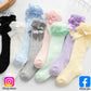 Eboo Baby GirlÃ¢??s Lace Knee High Socks with Bow