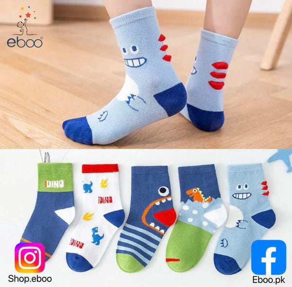 5 Pairs Kids Baby Girls Boys Toddlers Warm Socks