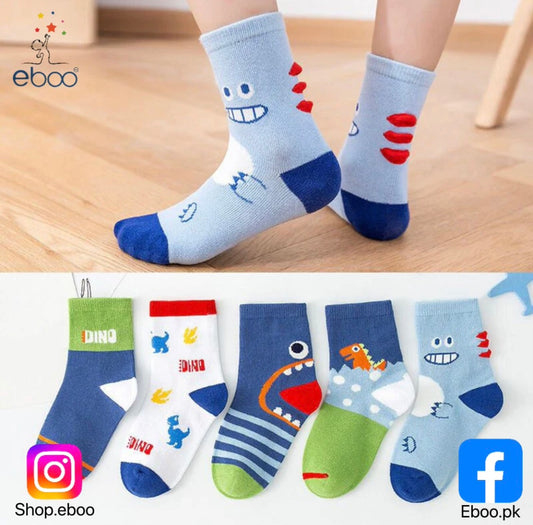 5 Pairs Kids Baby Girls Boys Toddlers Warm Socks