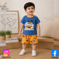 Eboo Baby Boys Cartoon Puppy Print Summer T-Shirt & Shorts 2-Piece Outfit Set