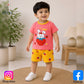 Eboo Kids Cute Bunny & Strawberry Summer T-Shirt & Shorts 2-Piece Outfit Set Unisex