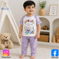 Eboo Kids Cartoon Bunny Print Summer T-Shirt & Leggings Set Unisex