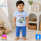 Eboo Baby Boys Airplane Print Summer T-Shirt & Shorts Set