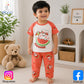 Eboo Unisex Baby Summer Cotton T-Shirt & Shorts Set – Watermelon Bunny Print 2-Piece Outfit