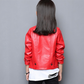 Eboo Faux Leather Jackets Children's Zip Up Motorcycle Short PU Moto Biker Jacket