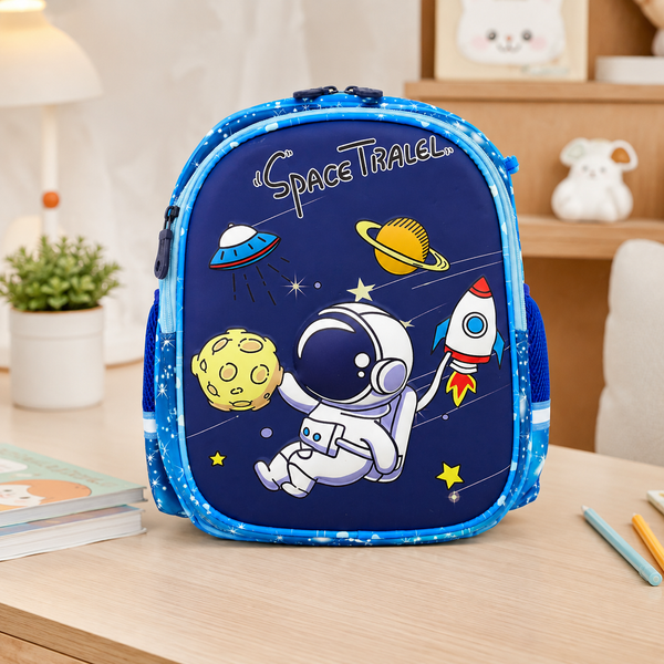 Eboo Kids Space Travel School Backpack – Lightweight Astronaut Printed School Bag for Boys