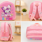 Eboo Kids Kuromi School Backpack – Cute Pink Cartoon School Bag for Girls