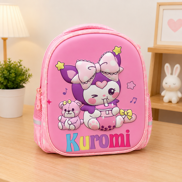 Eboo Kids Kuromi School Backpack Ã¢?? Cute Pink Cartoon School Bag for Girls