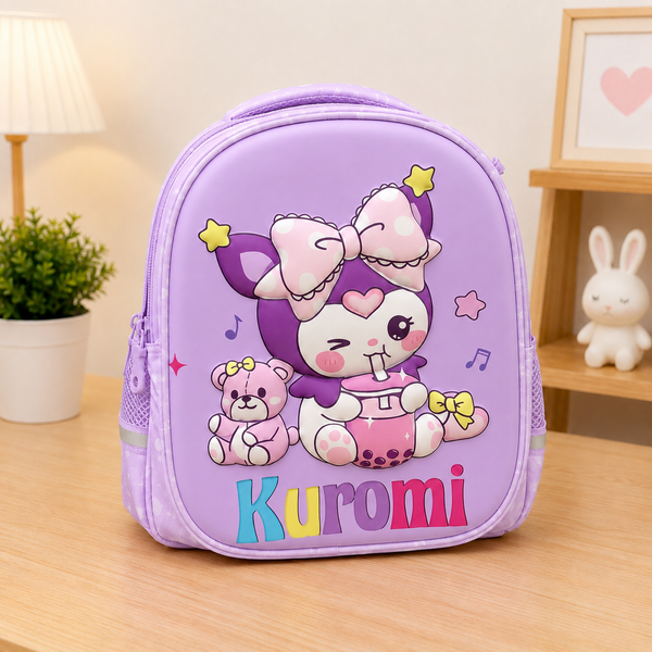 Eboo Kids Kuromi School Backpack Ã¢?? Cute Pink Cartoon School Bag for Girls