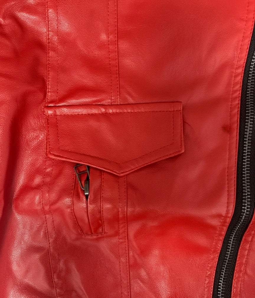 Eboo Faux Leather Jackets Children's Zip Up Motorcycle Short PU Moto Biker Jacket