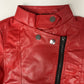 Eboo Faux Leather Jackets Children's Zip Up Motorcycle Short PU Moto Biker Jacket