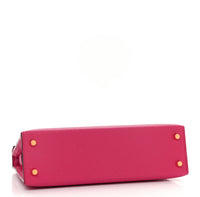 Eboo Elegant Leather Handbag with Gold-Tone Lock & Shoulder Strap